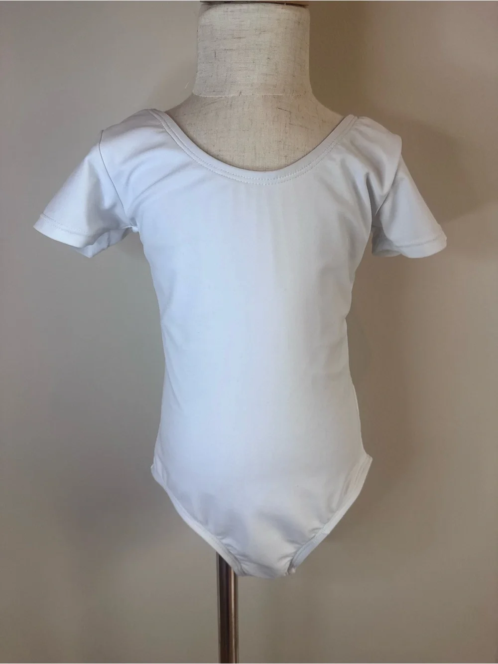 Girls White Leotard with Black Sequin Tutu Skirt